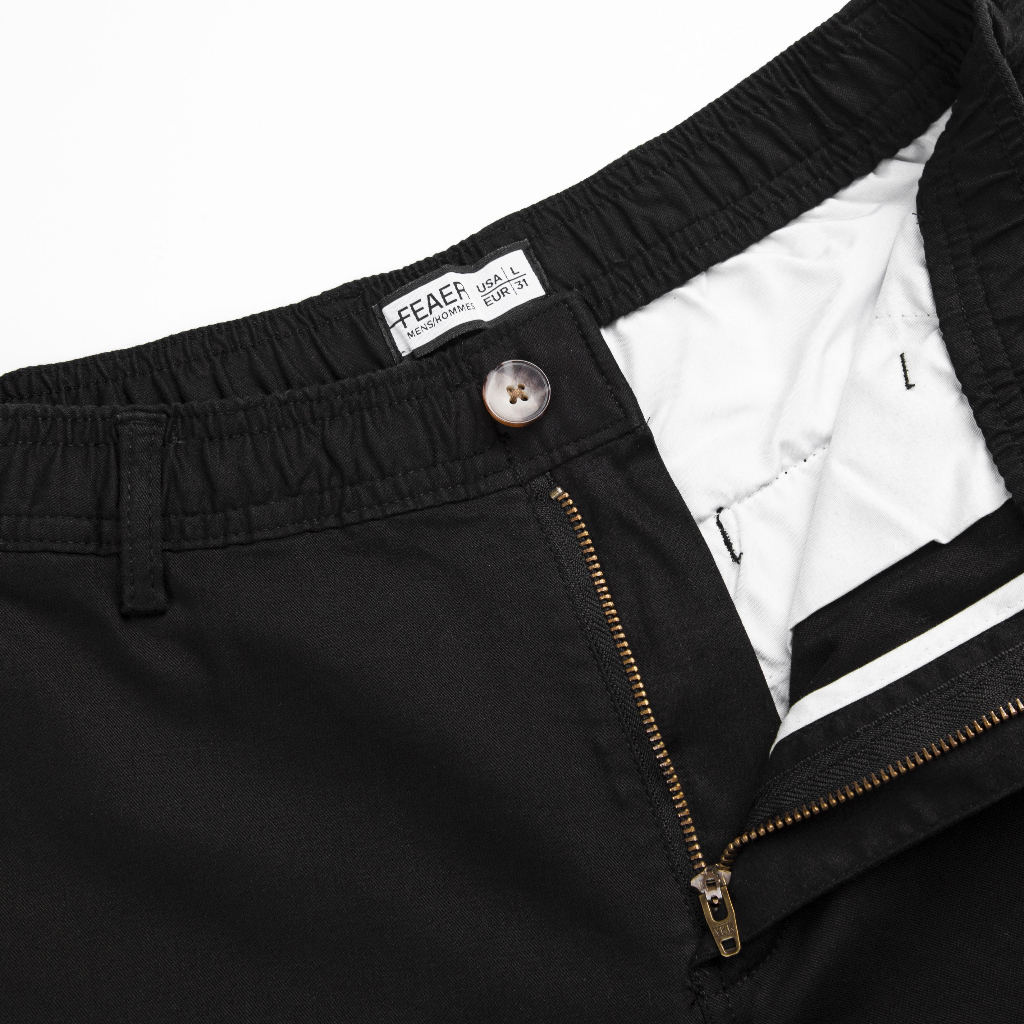 Quần Kaki Dài Chinos Lưng Chun, Chất Kaki Mềm, Co Giãn Thoải Mái, Trẻ Trung - FEAER