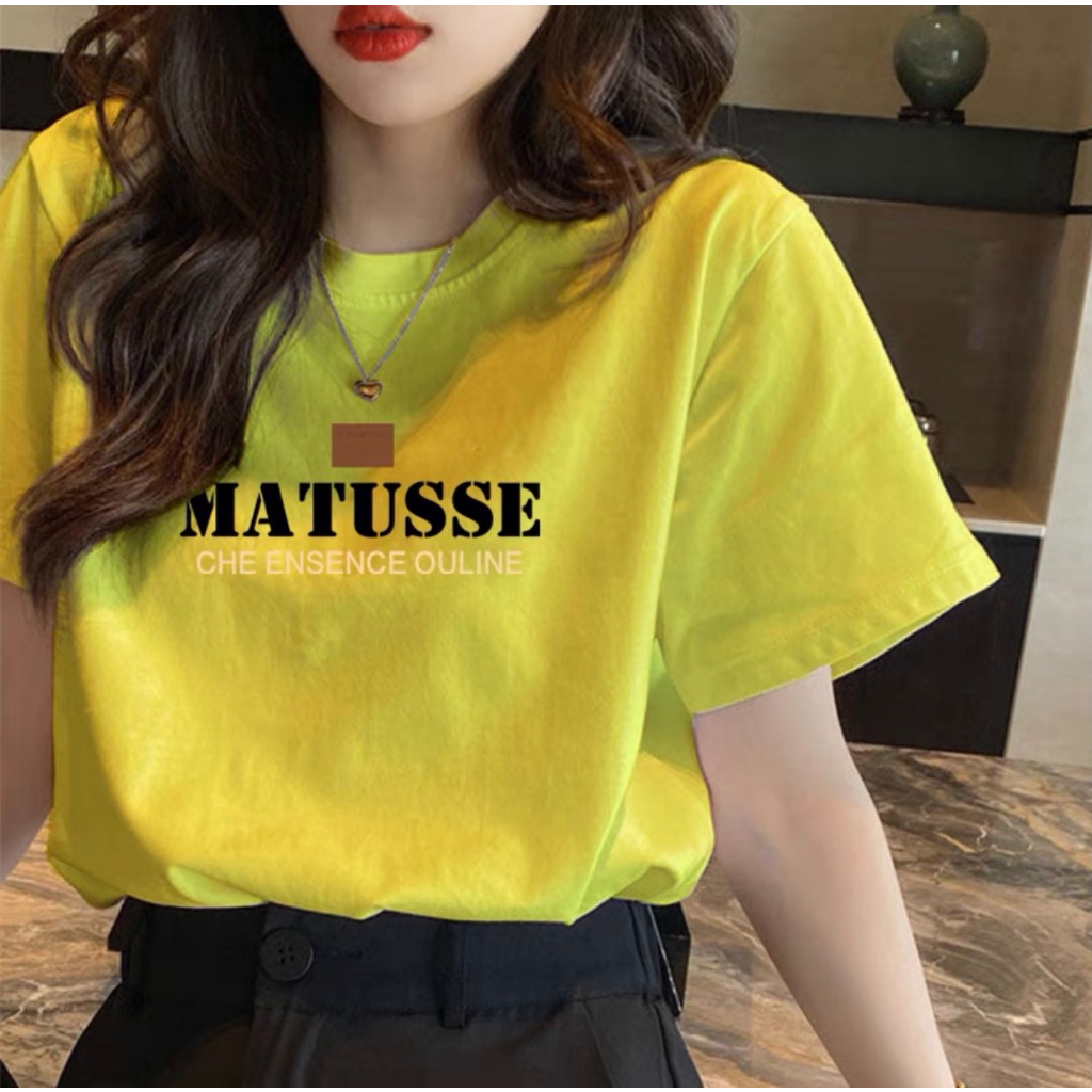 Áo thun phông nữ nam 3158 form rộng dấu quần KONOVA thoáng mát chất liệu cotton 2 chiều in chữ MATISSE