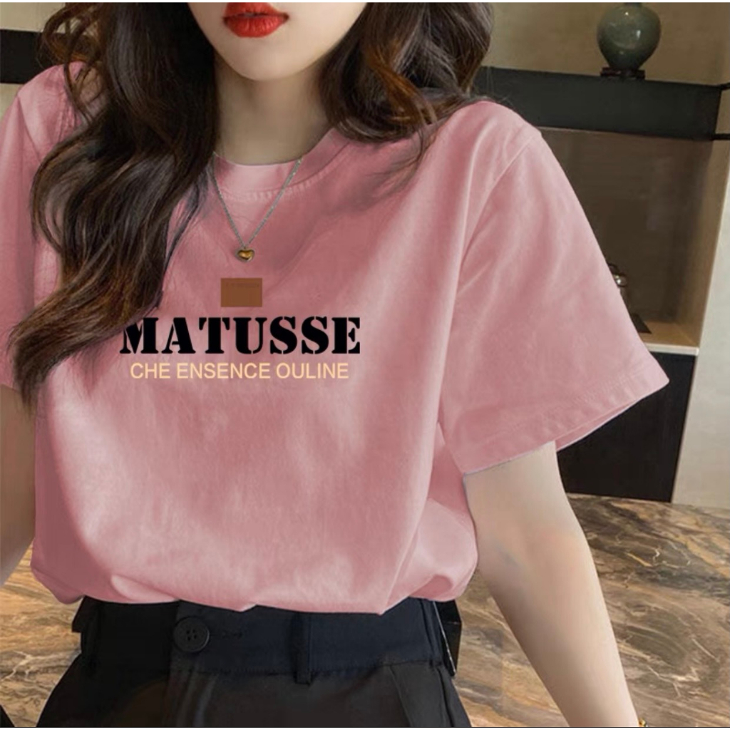 Áo thun phông nữ nam 3158 form rộng dấu quần KONOVA thoáng mát chất liệu cotton 2 chiều in chữ MATISSE