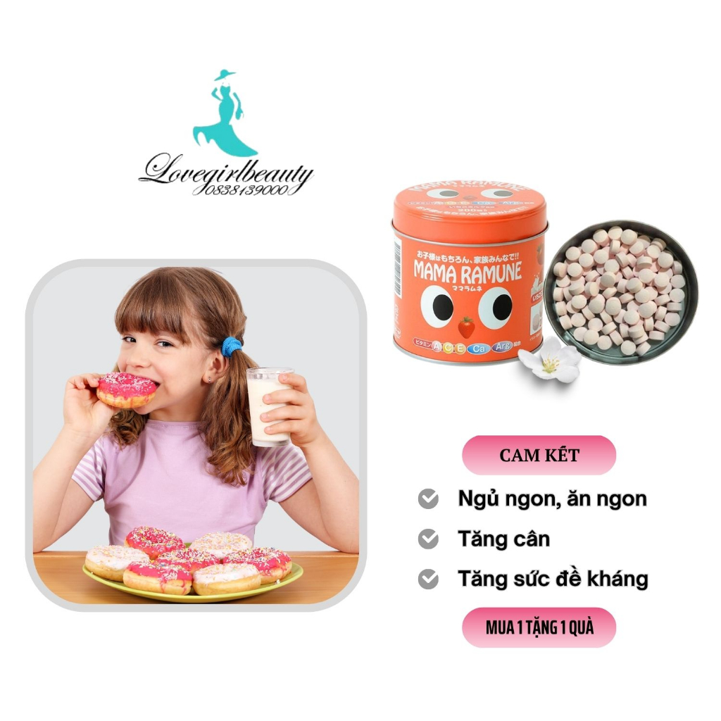 Biếng ăn tâm lý ở trẻ em Mama Ramune giúp ăn ngon ngủ ngon tăng cân tăng sức đề kháng cam kết an toàn cho bé.[-Tặng máy]