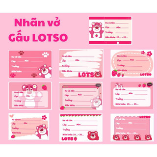 Combo 10 nhãn vở keo dán học sinh