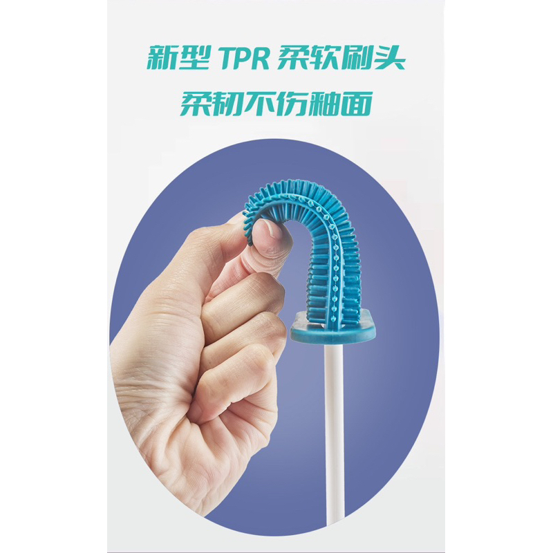 Bàn Chải Vệ Sinh Toilet Cán Dài 360 Độ° Set 3 Bàn Chải Silicone Dùng Vệ Sinh Nhà Tắm Tiện Dụng