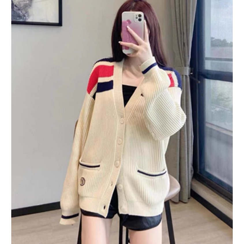 Áo cardigan len nam nữ mặc đôi mùa đông Deliz dày dặn ấp áp form unisex thời trang Hàn Quốc Bunny | BigBuy360 - bigbuy360.vn