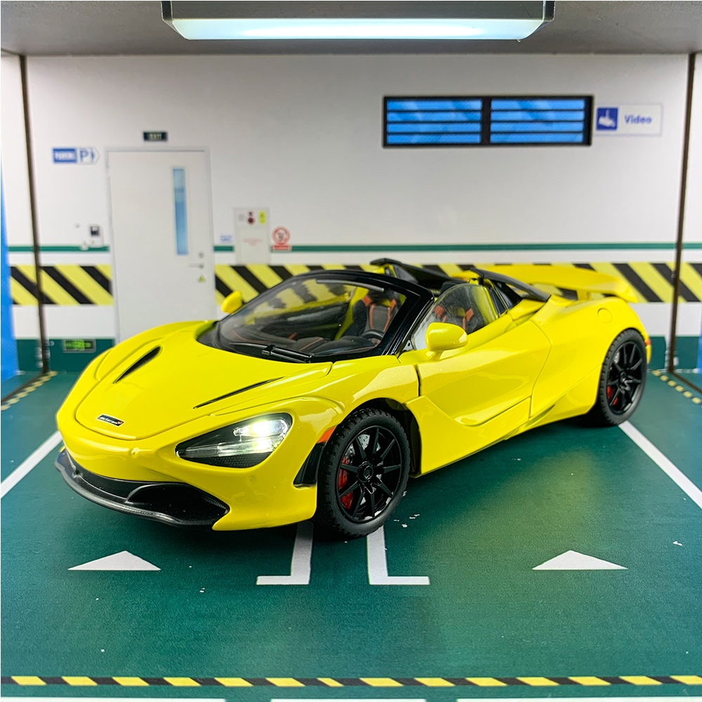 Mô hình xe Mclaren 720s Spider tỉ lệ 1:24 CHEZHI mẫu mới