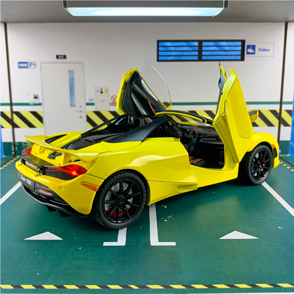 Mô hình xe Mclaren 720s Spider tỉ lệ 1:24 CHEZHI mẫu mới