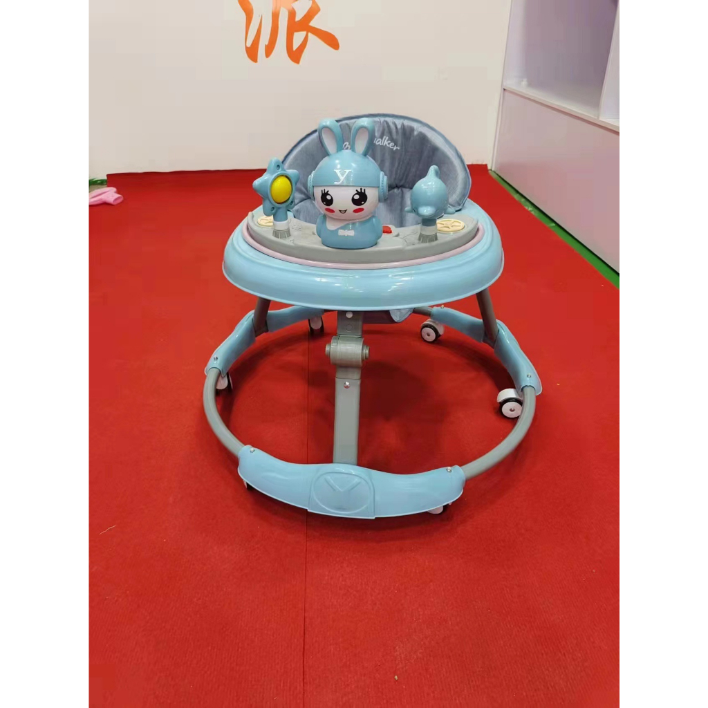 Xe tròn tập đi kết hợp bàn ăn dặm cao cấp cho bé có nhạc và đèn