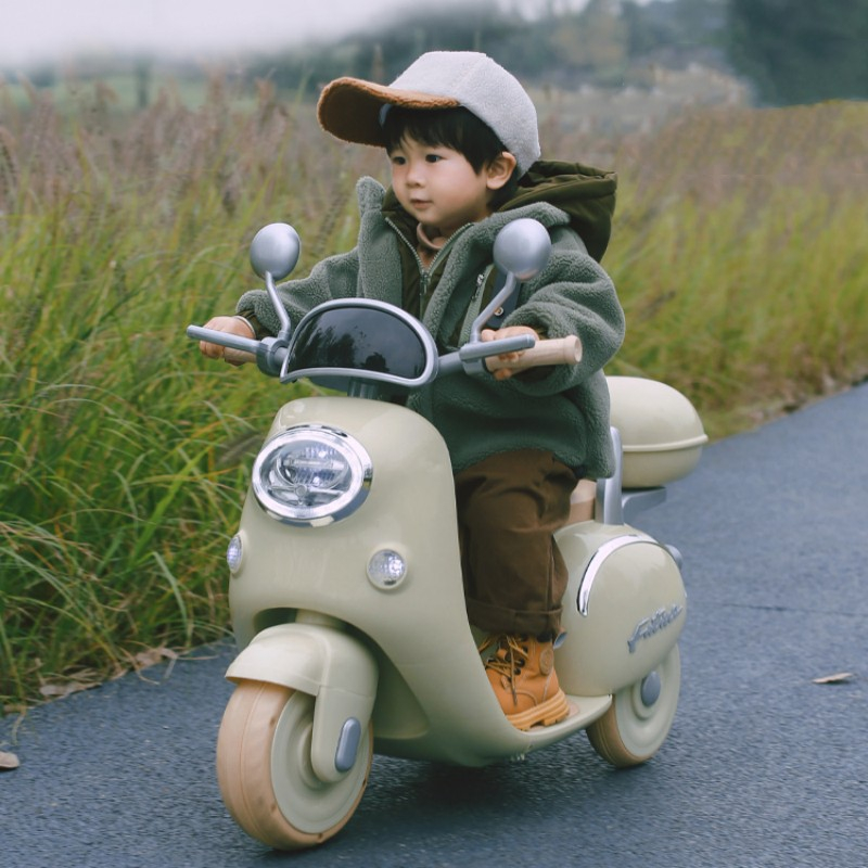 Xe máy điện trẻ em có điều khiển từ xa cho bé gái và trai mới nhất 2023 - DS.Babi