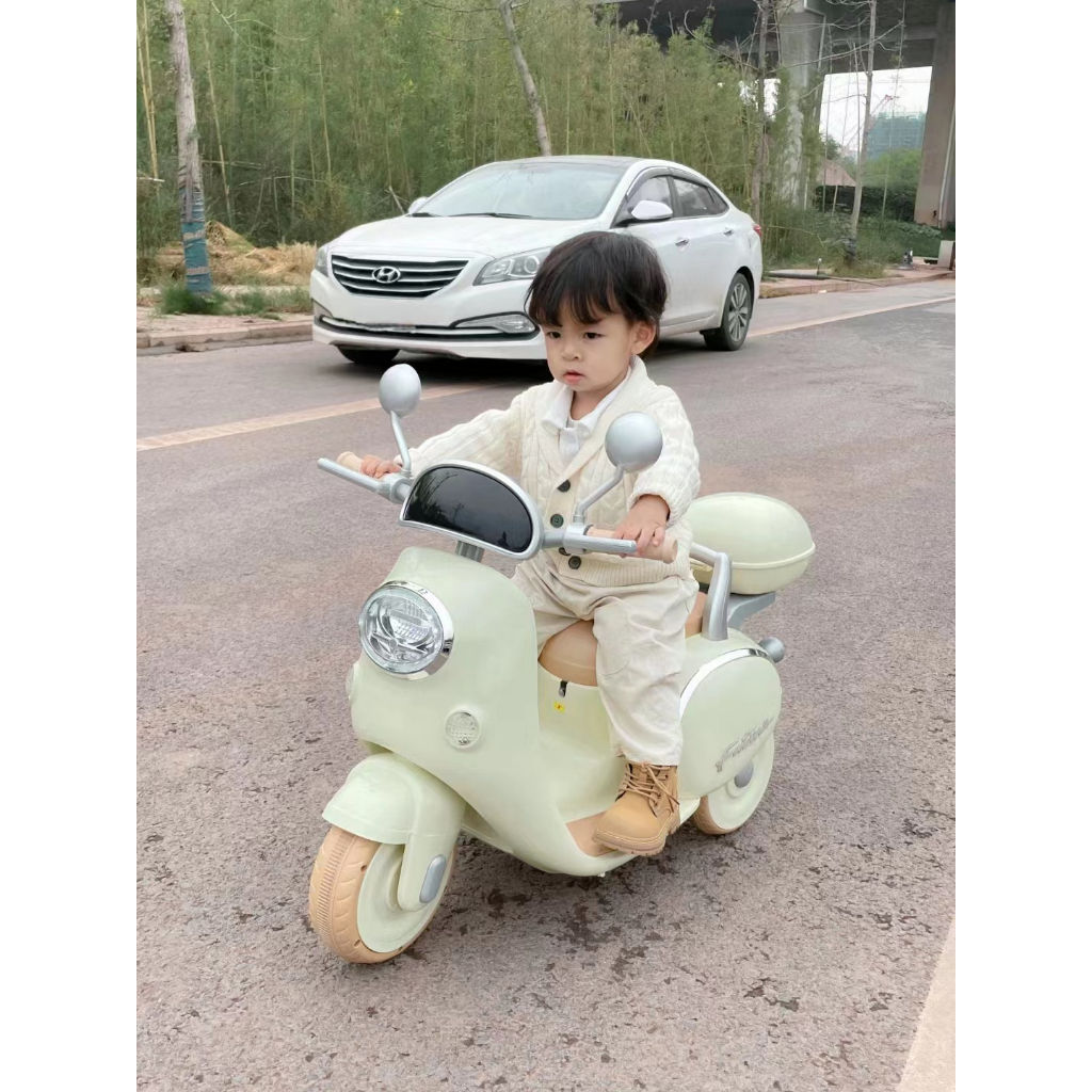 Xe máy điện trẻ em có điều khiển từ xa cho bé gái và trai mới nhất 2023 - DS.Babi