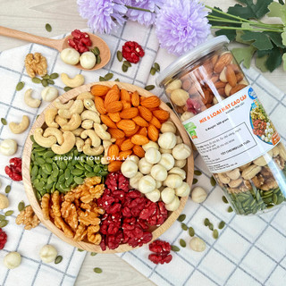 500Gram MIX HẠT ĐẶC BIỆT SẤY NGUYÊN VỊ CAO CẤP (500GRAM) HẠT MACCA, HẠNH NHÂN,HẠT ĐIỀU,ÓC CHÓ,MẮC CA,ĂN LIỀN,LÀM SỮA HẠT