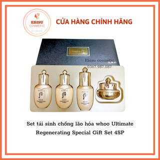 Set tái sinh chống lão hóa whoo Ultimate Regenerating Special Gift Set 4SP_EBISU COSMETIC