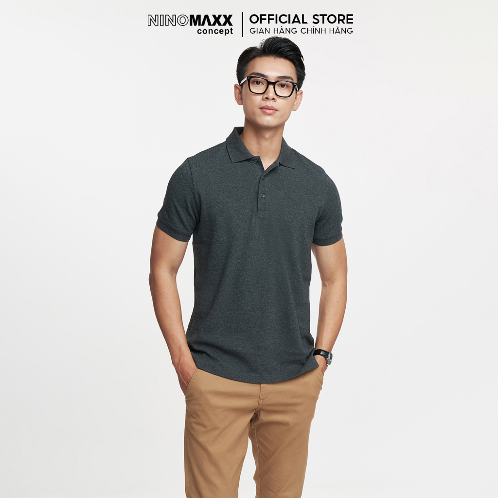Premium Polo - Áo Polo Nam Melange Cotton co giãn thấm hút tốt 13 màu sắc 2212013