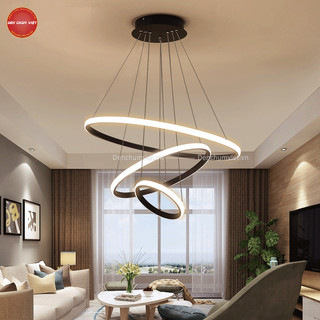 Đèn thả led 3 vòng, đèn thả bàn ăn, quầy bar