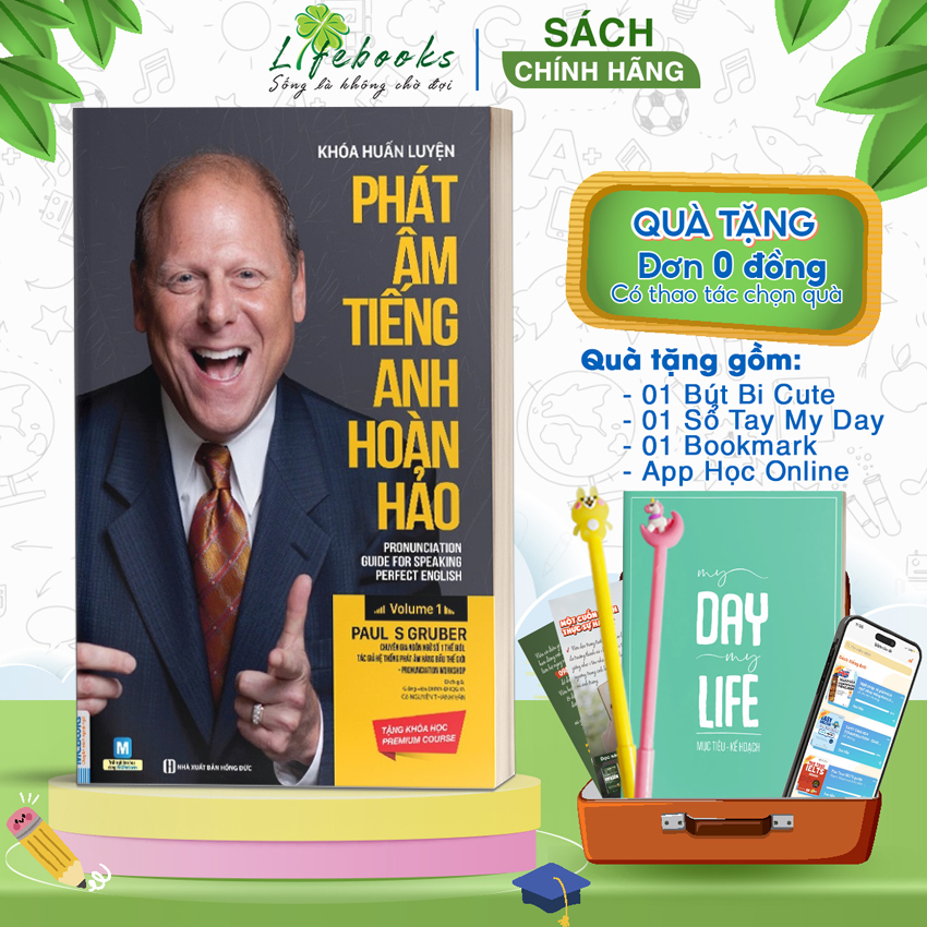 Sách Khóa huấn luyện phát âm tiếng Anh hoàn hảo (Paul Gruber)