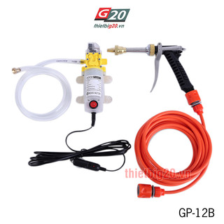 Máy rửa xe mini 12V, xịt rửa sân vườn, tưới cây Goodpump GP-12B (Điện 12V)