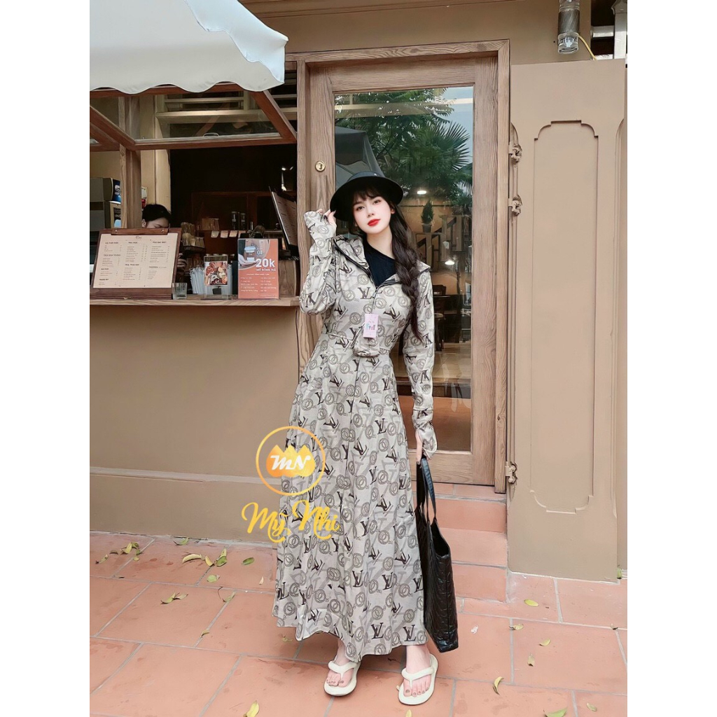 Áo chống nắng nữ toàn thân vải Umi dáng xòe không xẻ sau che kín chân thoáng mát mẫu mới 2022