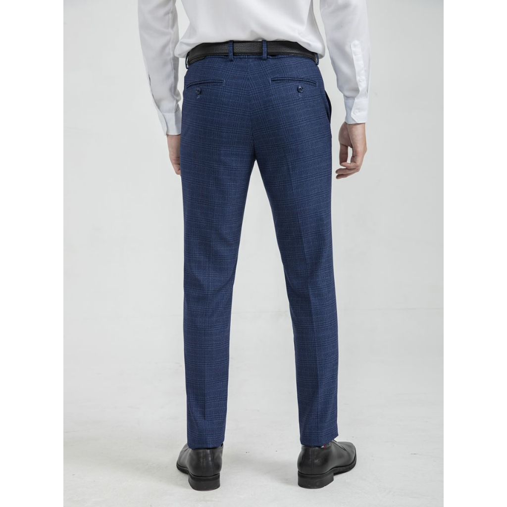 Quần âu nam Aristino họa tiết kẻ form slim co giãn nhẹ ATR01001