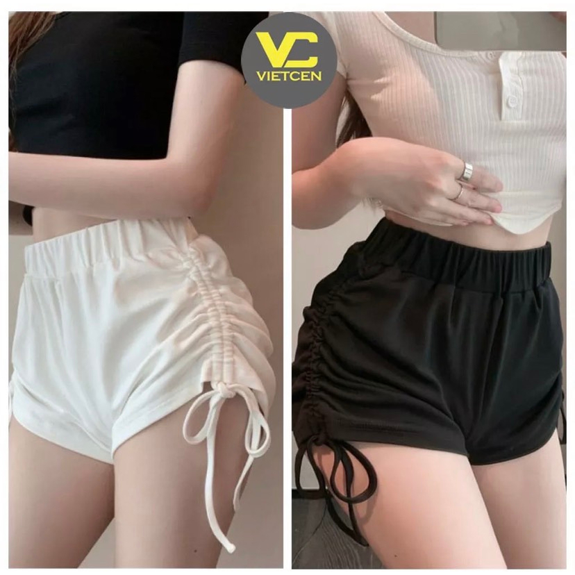 Quần RÚT DÂY cạp cao xẻ tà đẹp phong cách thời trang trẻ trung duyên dáng năng động