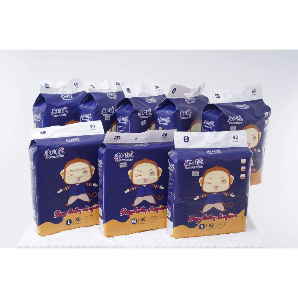 Bỉm quần/ dán Step baby nội địa Trung S92/M86/L80/Xl74/Xxl68/3Xl68
