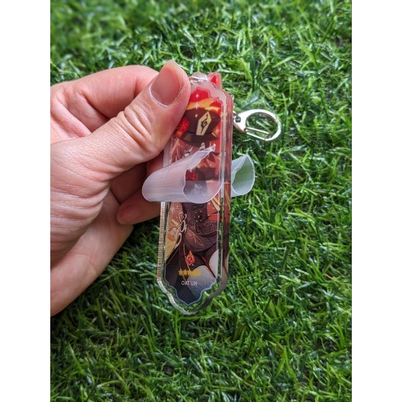 Mô hình móc khóa mica in hình nhân vật Genshin impact