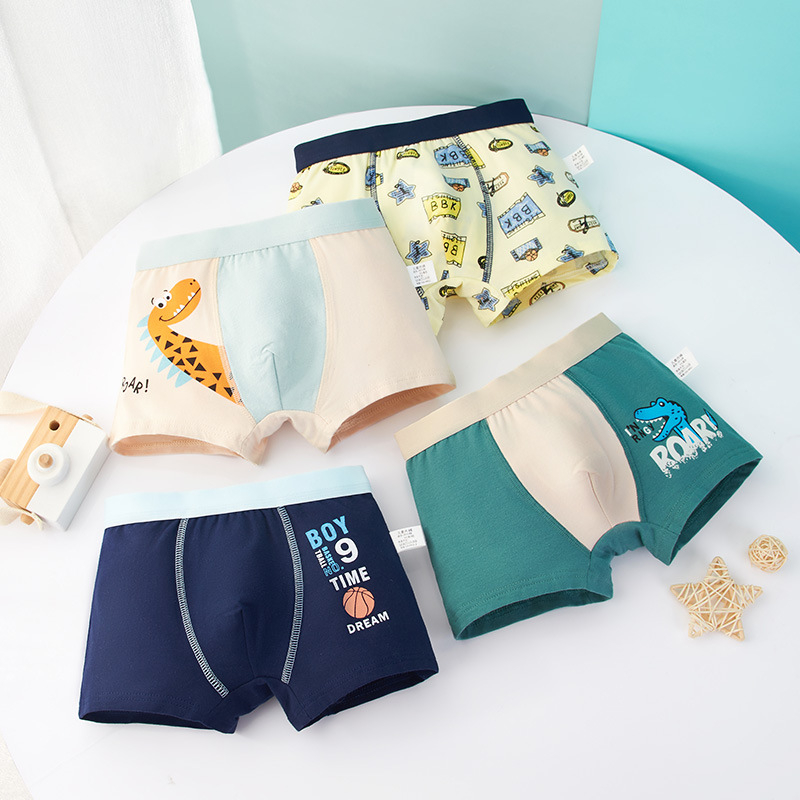 Quần sịp bé trai size đại sét 4 chip đùi trẻ em nam từ 9 đến 43kg