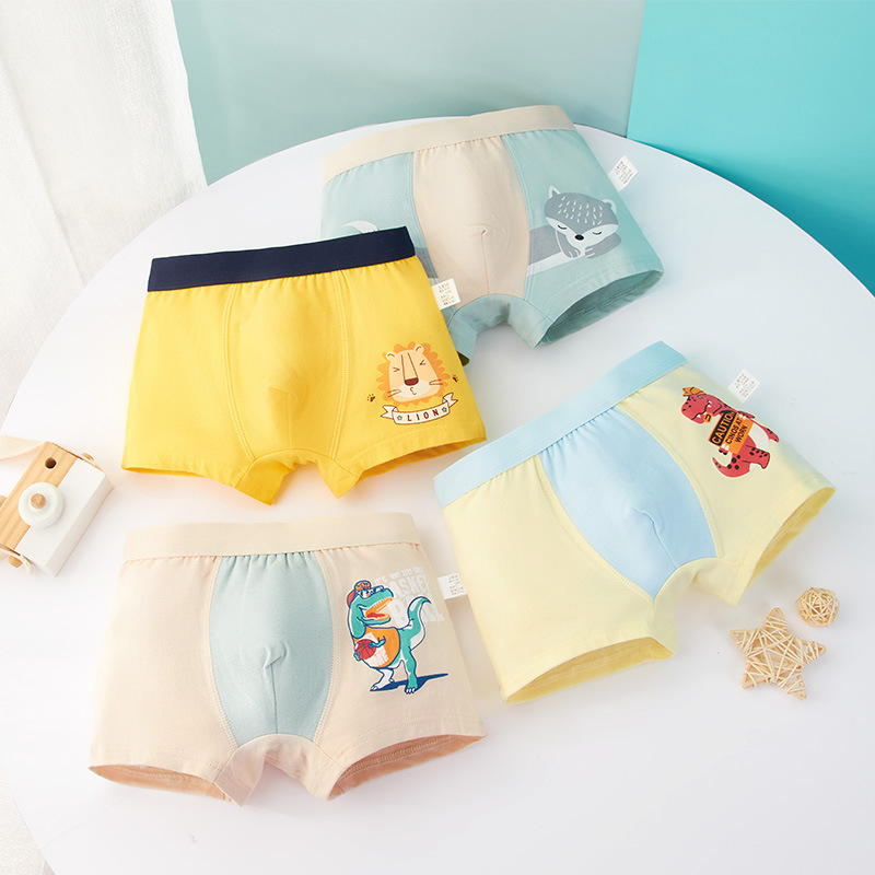 Quần sịp bé trai size đại sét 4 chip đùi trẻ em nam từ 9 đến 43kg