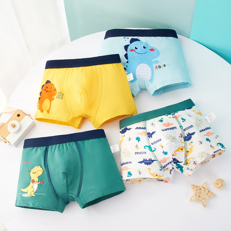 Quần sịp bé trai size đại sét 4 chip đùi trẻ em nam từ 9 đến 43kg