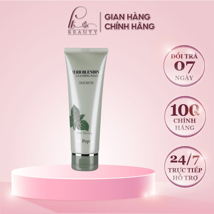 Sữa Rửa Mặt DR.PEPTI Bạc Hà Trà Xanh Dr. Pepti+ Herb Blending Cleansing Foam 110ml