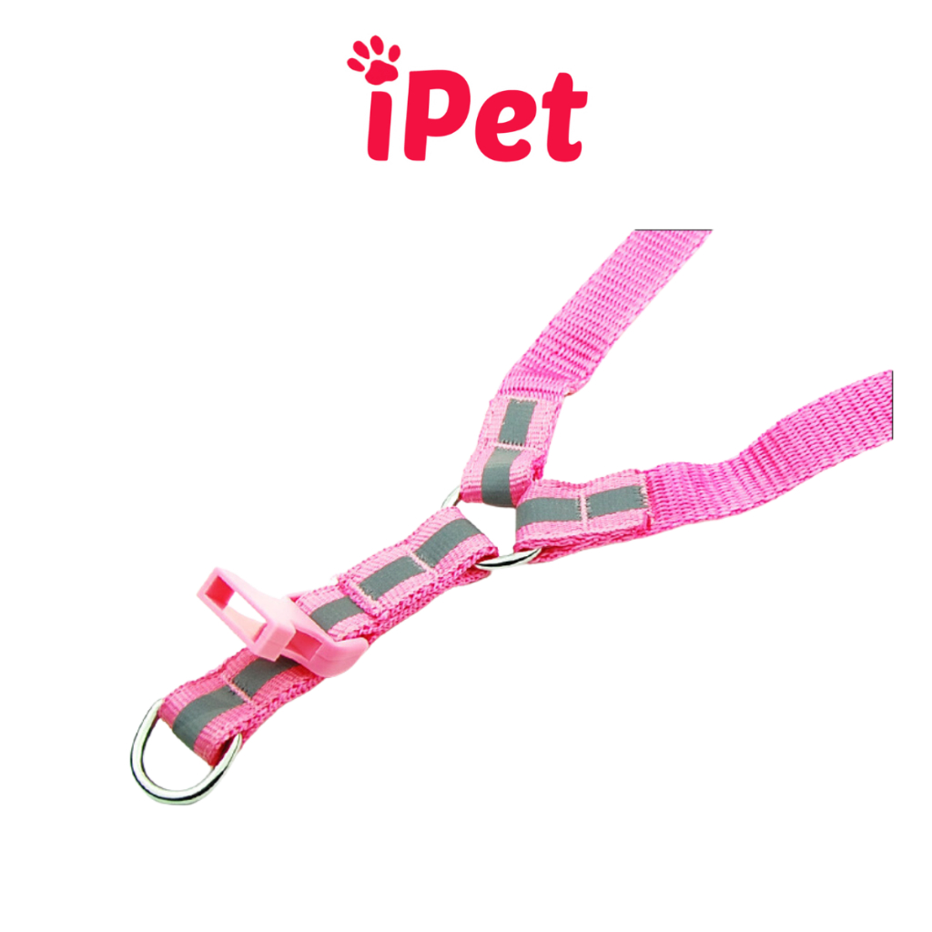 Dây Dắt Kèm Đai Người Dạ Quang Cho Thú Cưng Chó Mèo Dưới 5kg - iPet Shop