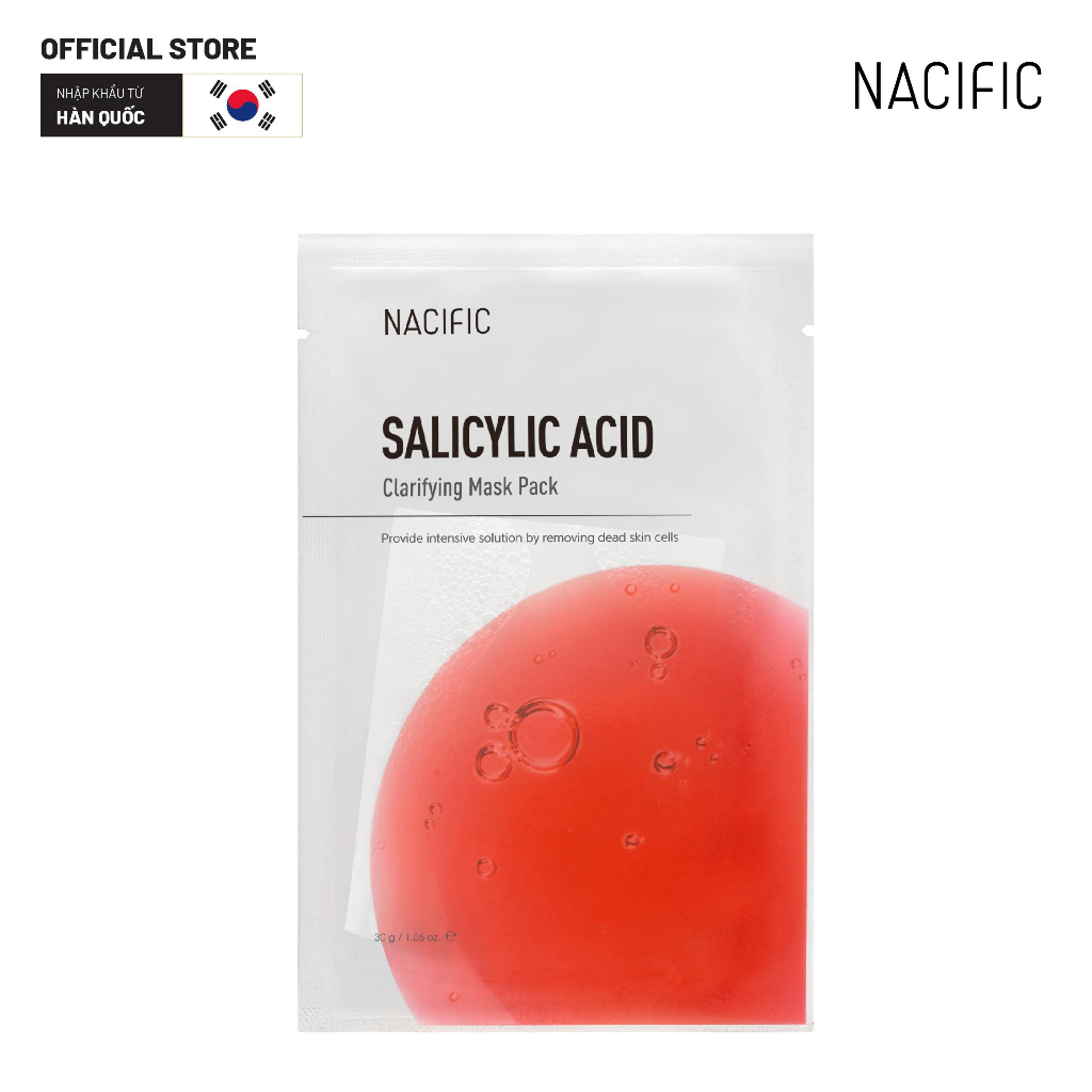 Combo 5 pcs  Nacific Mặt nạ Salicylic Acid Clarifying Mask Pack 30g