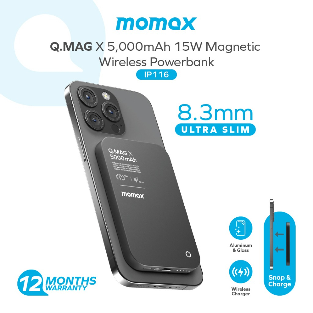 Sạc dự phòng từ tính Momax Q.Mag X I.P116