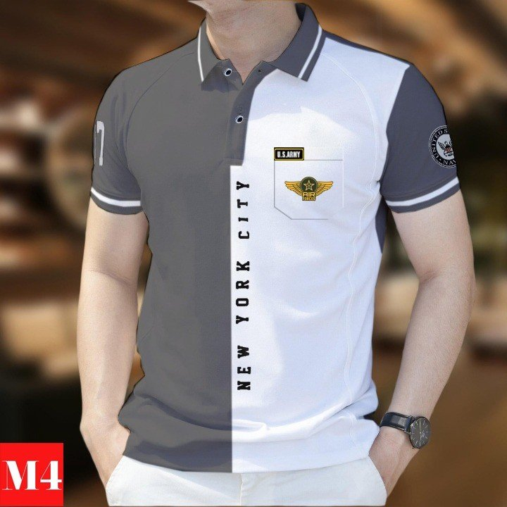 Mẫu 19 , Áo PoLo Họa Tiết Hoa Văn Tay Ngắn In Hình Phong Cách Mỹ , Chất Liệu Vải Mát , Thời Trang Mùa Hè Dành Cho Nam