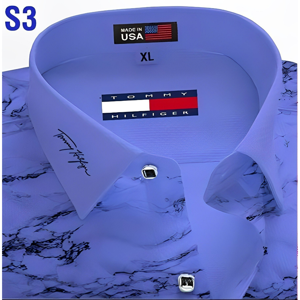 Mẫu 21 , Áo Sơ Mi Tay Ngắn In Hình Phong Cách Au Mỹ , Chất Liệu Vải Mát , Thời Trang Mùa Hè Dành Cho Nam