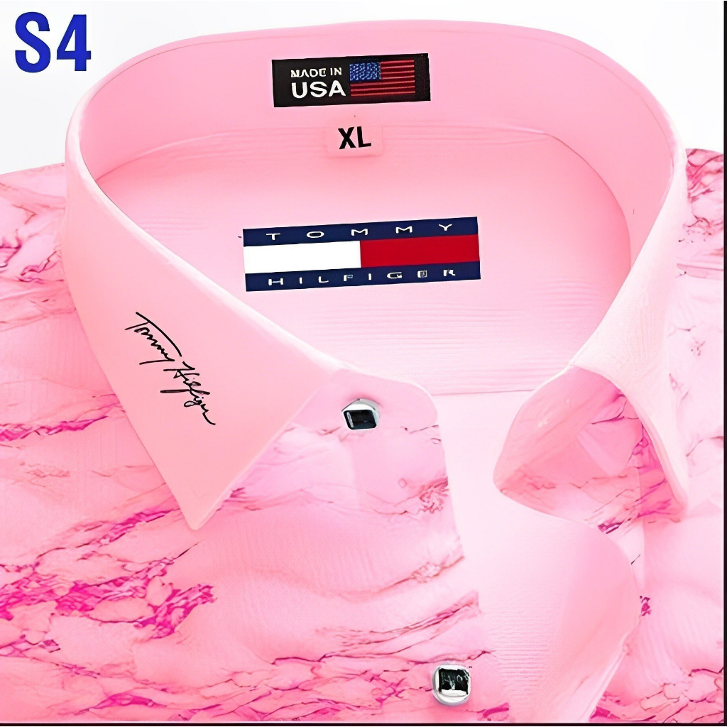 Mẫu 21 , Áo Sơ Mi Tay Ngắn In Hình Phong Cách Au Mỹ , Chất Liệu Vải Mát , Thời Trang Mùa Hè Dành Cho Nam