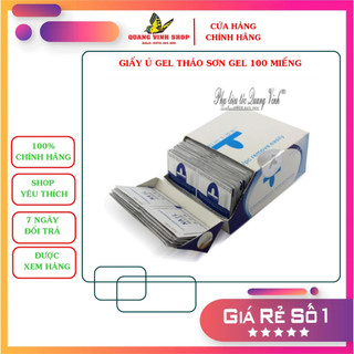 Hộp giấy ủ phá gel 100 miếng