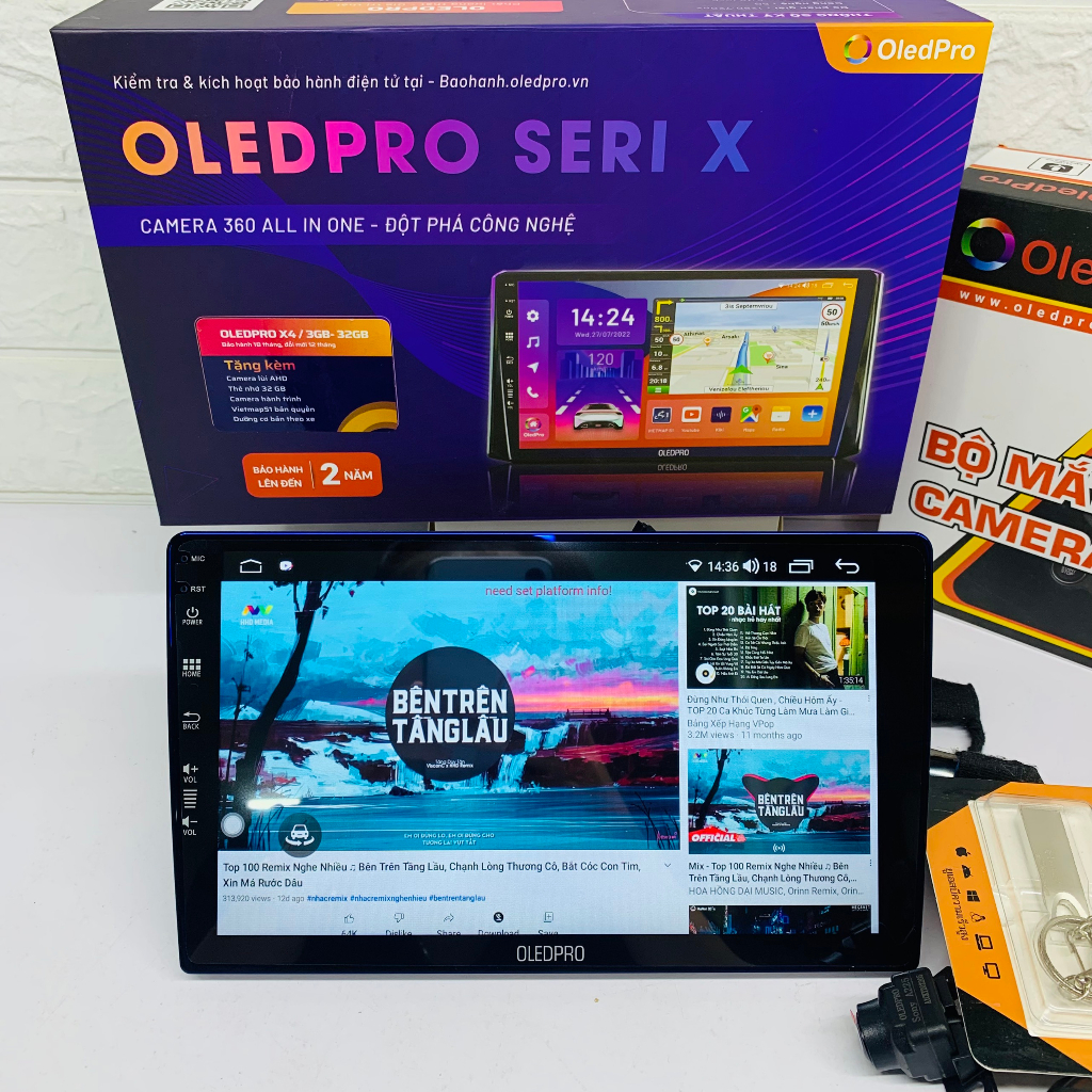 Màn Hình DVD Android OledPro X8 Ram6G Rom 128G Chip 8*2.0Ghz Đỉnh Cao Công Nghệ