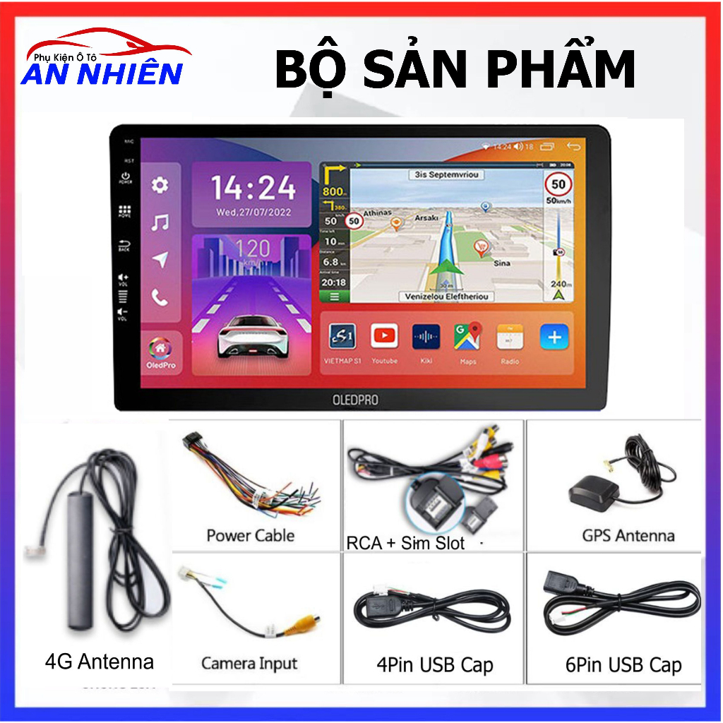 Màn Hình DVD Android OledPro X8 Ram6G Rom 128G Chip 8*2.0Ghz Đỉnh Cao Công Nghệ