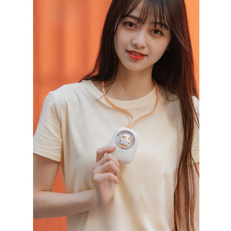 Quạt mini cho trẻ em thời trang, quạt tích điện cao cấp Yep Home Tặng dây đeo thời trang
