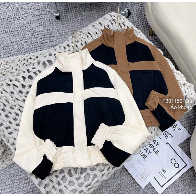 Áo khoác thun có túi form rộng