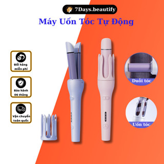  Máy Uốn Duỗi Tóc 2 Trong 1 7daysSmile Xoay 360 Độ 3 Mức Nhiệt Trục Uốn 32mm 