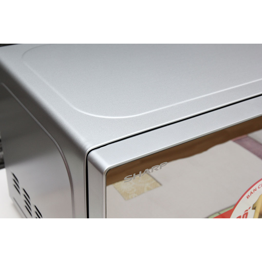 Lò vi sóng Sharp R-203VN-M 20 lít, không nướng, mặt gương siêu đẹp, chính hãng, bảo hành 12 tháng