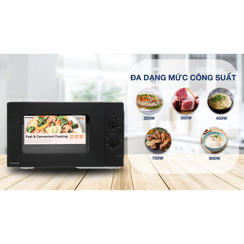 Lò vi sóng Panasonic NN-SM33NBYUE 25 lít không nướng, chính hãng, bảo hành 12 tháng