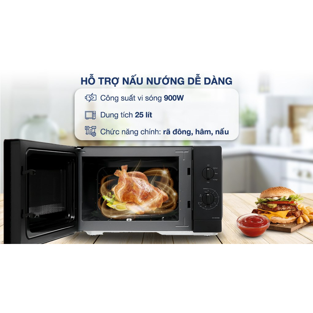 Lò vi sóng Panasonic NN-SM33NBYUE 25 lít không nướng, chính hãng, bảo hành 12 tháng