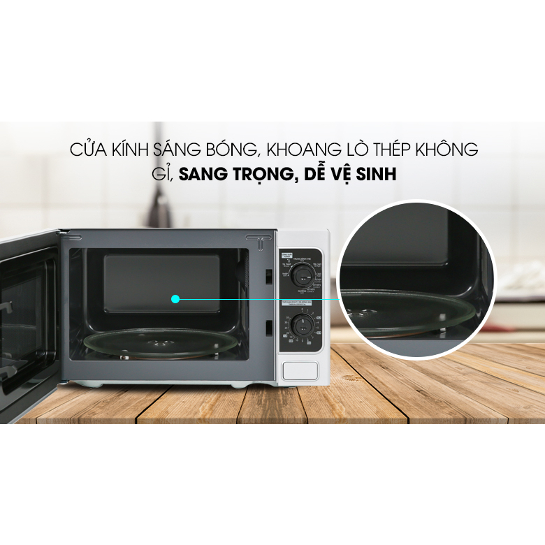 Lò vi sóng Toshiba ER-SGM20VN 20lít, có nướng, nhập khẩu Thái Lan, chính hãng, bảo hành 12 tháng