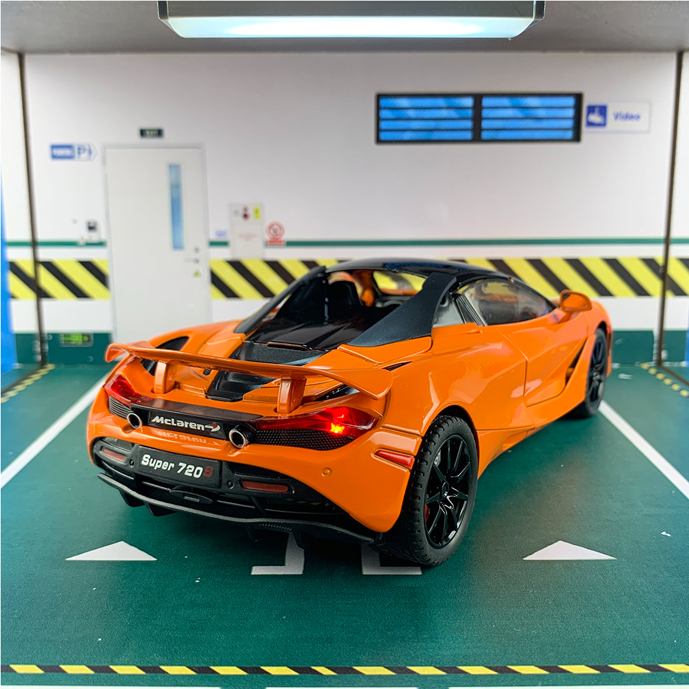 Mô hình xe Mclaren 720s Spider tỉ lệ 1:24 CHEZHI mẫu mới