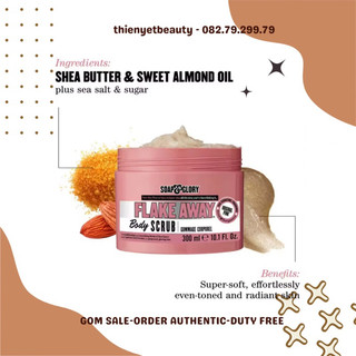 300ml - Tẩy tế bào chết da toàn thân Flake away Soap n Glory