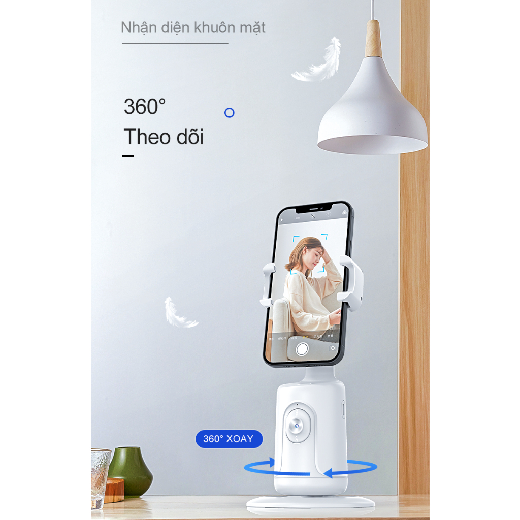 Gimbal Điện Thoại Amgras AILink II Pro 3C37 Giá Đỡ Điện Thoại Theo Dõi Khuôn Mặt