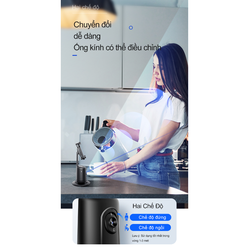 Gimbal Điện Thoại Amgras AILink II Pro 3C37 Giá Đỡ Điện Thoại Theo Dõi Khuôn Mặt