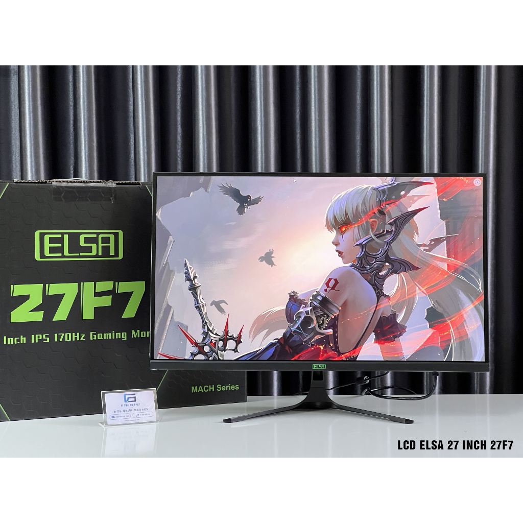 Màn hình máy tính gaming đồ hoạ VSP ELSA 27F7 27inch Full HD 170Hz 2.5ms IPS Chính hãng bảo hành 3 năm 27in 27"