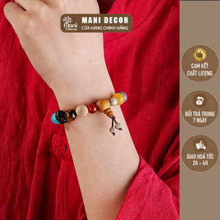  Vòng tay 18 hạt mix bồ đề may mắn tài lộc cho nam nữ - Mani Decor 