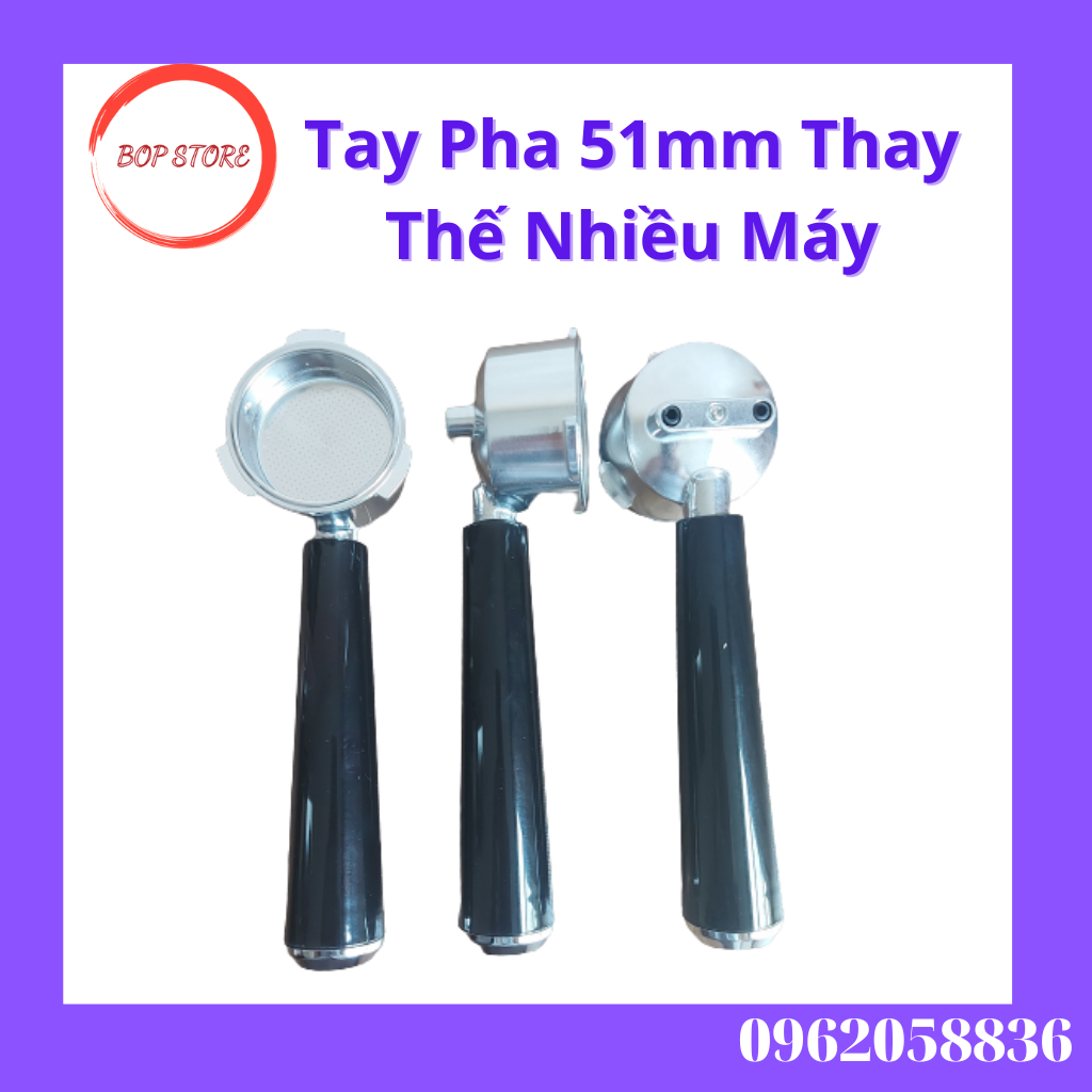 Tay Pha đôi máy pha  51mm CM6863-CM6826- CM3000- CM3010 Phụ Kiện Máy Pha Cà Phê Chính Hãng